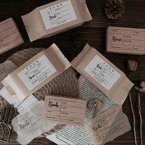 Inspiration Urgent Reading notes Movie meal record Retro wooden seal Hand account diy decorative log system