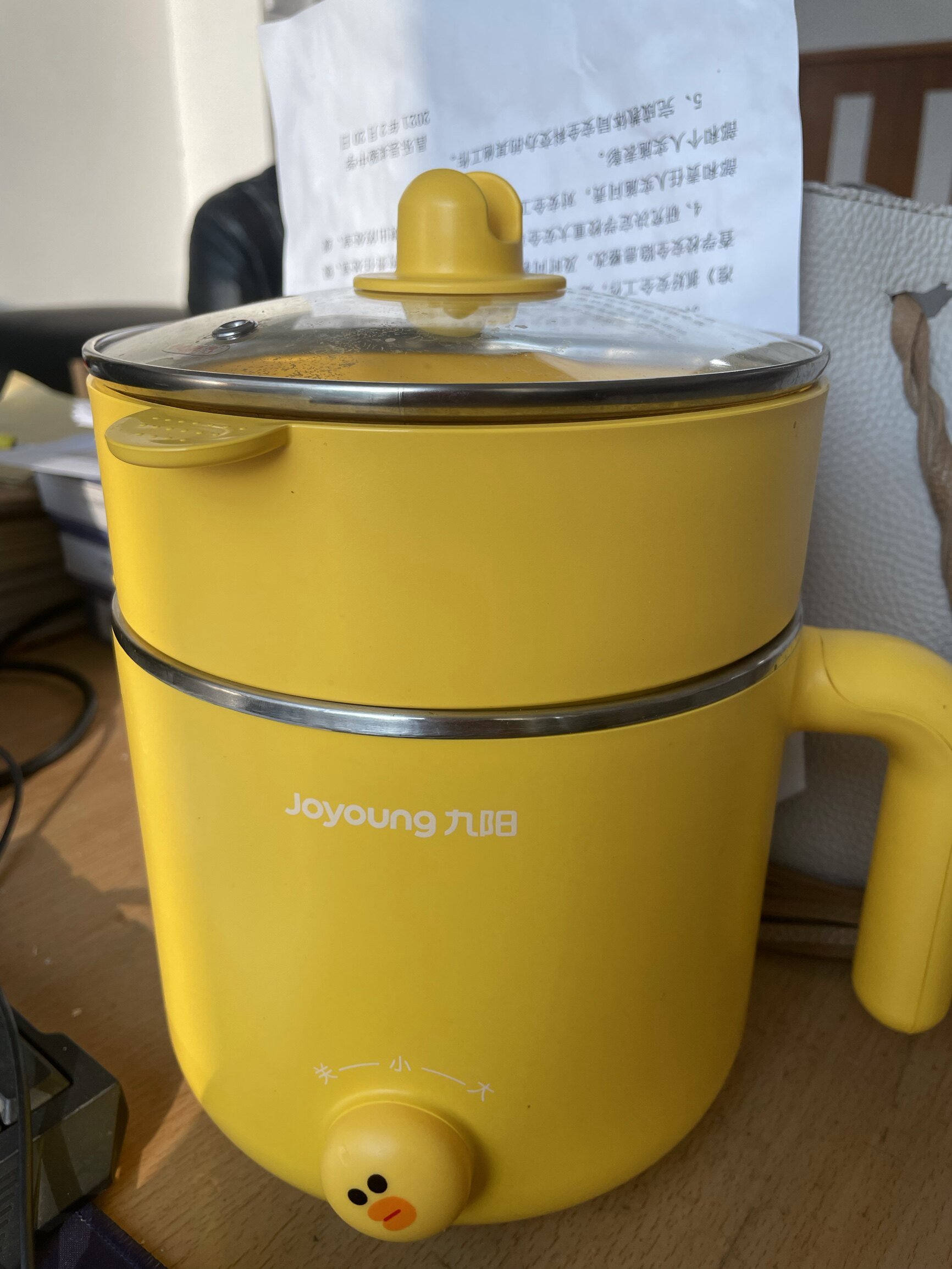 九阳布朗熊电火锅学生宿舍锅神器迷你小功率电煮锅多功能不锈钢锅