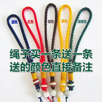 Thousand-eyed Bodhi handle rope lanyard Red Bodhi root Emerald high-end handle rope 10 pieces