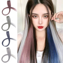 Hanging ear dyeing wigs one-stop seamless hair receptors pick up colorful hairspreads naturally invisible long straight hair stickers