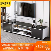 Apartment TV Cabinet Tea Table Combo Light Extravaganza Modern Home TV Cabinet Background Wall Cabinet Storage cabinet