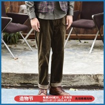 Dip sauce British corduroy trousers Overalls Slacks men Ami Kachi vintage slacks