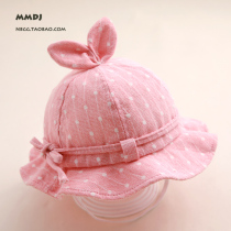 Baby hat sun hat spring and autumn thin female baby fisherman hat Princess Cotton infant sunshade Sun Sun