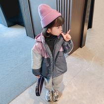 Girls cotton clothes 2021 Winter new cotton padded jacket children thick down cotton clothes Winter Children Baby foreign style coat
