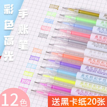 Hand drawn color highlighter pen Hand drawn drawing white sketch brightening comic Watercolor gold drawing Hook line pen pen Student with art stroke signature White pen color lead Professional children paint drawing gold