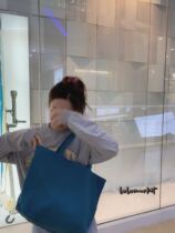 You Green IAC Homemade Klein Blue Rubber Pink Small Butterfly Pure Color Sails Bag Han Windins Large Capacity Single Shoulder Bag