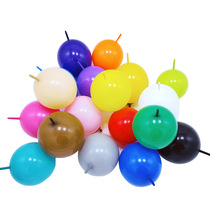Imported tail balloon macaron color tail Ball 6 10 inch needle tail steam ball Thailand BK wedding room birthday decoration
