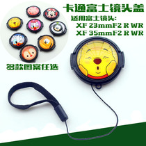 Cartoon lens cover suitable for Fuji XA3 XT30 micro single XF 23mmF2R XF 35mmF2 R lens front cover