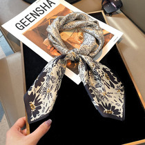 100% mulberry silk scarves scarves with real silk scarves shawl cape Hangzhou silk small and medium scarves 100 hitch-style decoration