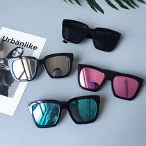 Star with sunglasses 2017 Big Frame black sun glasses retro personality sunshade mirror tide men and women Street glasses