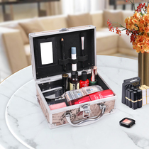 Cosmetic bag small portable Korea simple cute large capacity multi-function cosmetics milk storage box portable