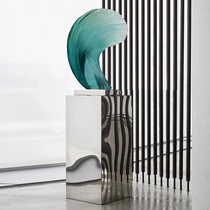 Fish tail abstract imported sculpture ornaments hotel lobby Hall Model Room soft decoration modern art