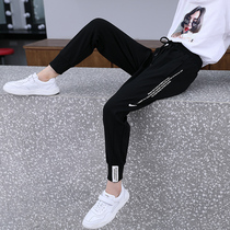 Girls with velvet pants autumn clothes Children's sports trousers 2022 new children's integrated velvet pants Winter girl