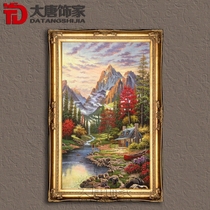 Hand-painted American country landscape oil painting European Villa living room porch decorative painting pastoral Thomas oil painting N6