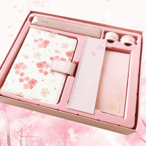 Japan Cherry Blossom Hand Ledger GIFT BOX SUIT CREATIVE PINK GIRL HEART STATIONERY SEND BESTIE SMALL AND CLEAR NEW HAND TENT BOOK