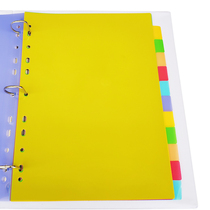 Citation paper A4 partition board color unprinted sorting paper PP plastic classification card pen notepad separator label