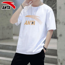 Anta short sleeve T-shirt men loose Joker coat men 2021 new summer brand White T base shirt body tide