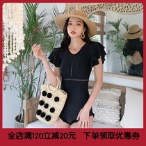 Swimsuit women conservative summer thin belly cover belly sexy backless swimming 2021 New Korean soak hot spring swimsuit