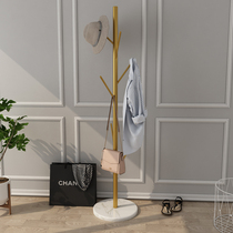 Norse simple ins modern luxury marble wrought iron coat rack metal hanger floor bedroom hanger