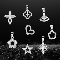 925 silver pendant women without chain sterling silver pendant separate diy handmade fashion necklace accessories material