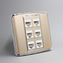 Senstong 86 - bit six - bit free wire information broadband socket 6 - bit network socket panel