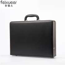 Fisher business portable password box briefcase Retro suitcase bag High-end password box File box computer box