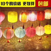 Mid-Autumn Festival lantern hangings decorated with childrens hand glowing ancient wind photography Photography Kindergarten dance props flower lanterns