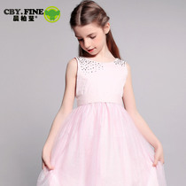 Girls  Dresses 2020 summer Childrens clothing new Childrens princess skirt Medium and large childrens mesh skirt Tutu