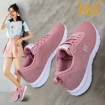361 womens shoes sports shoes womens 2021 summer new 361 degree casual student powder mesh breathable running shoes