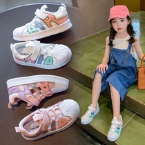 Korean Girls Summer Bag Toe Sandals 2021 New Mid-large Kids Beach Shoes Kids Mesh Skinny Sneakers Men