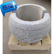 Granite stone pier marble stone carving wood column base column base round Pier hollow opening building pillar stone j