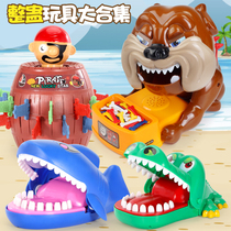 Finger biting spoof adult crocodile toy shark pirate bucket shaking sound Children tricky creative boy 3-6 years old 9