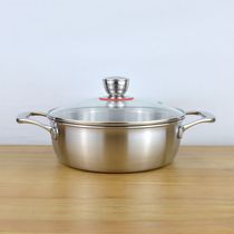 Cost-effective thickening integrated 304 stainless steel hot pot cooking pot soup cooking noodles cooking porridge induction cooker