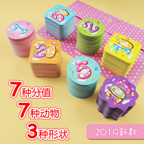 Reward points card children encourage kindergarten students to praise the collection of stickers family management creative cartoon
