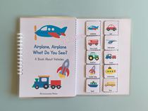 Vehicle car quiet book Baby early education DIY quiet book Finished puzzle Sticker book