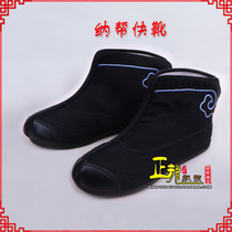  Zhenglong costume Peking Opera Yue Opera drama Opera thin-soled dragon sleeve boots Soldier shoes Teenager martial arts boots Na Gang fast boots