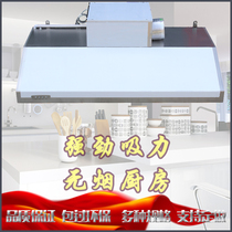 Commercial stainless steel hood household kitchen large suction simple range hood restaurant barbecue collection suction Hood