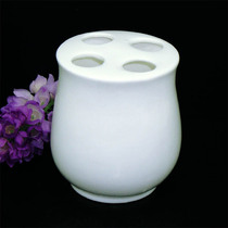 Modern minimalist ceramic toothbrush holder holder eyebrow pen cosmetic pen storage toothbrush box 4 toothbrushes