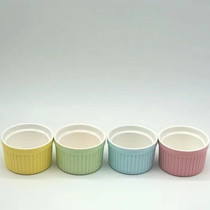 Circular ceramic bowl hamster jin si xiong feeding bowl supplies 8*8*4 7cm