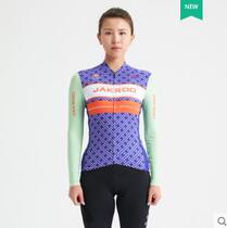 Jakroo Spring and Autumn New IND Flower Lady Sleeve Cycling Clothes for Highway Mountain Bike Clothes