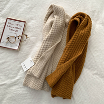 (Limited time 6fold) high-end cashmere wool perforated multi-way jacquard texture knitted scarf F1239