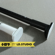 Telescopic Roman pole single pole curtain rod non-perforated installation top bracket curtain hook type accessories fixed