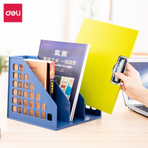 Dali Integrated File frame triple quadruple file sorting storage rack three columns four columns desktop Office students learning desk File column bookshelf simple table data rack thickened and stable type