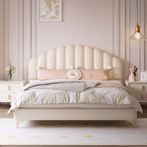 Minimalist light lavish cream Wind Childrens bed girl bed Bedrooms 1 2 m Princess beds Custom leather bed linen Soft bunk beds