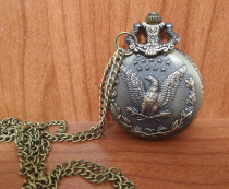 Flying Eagle Western vintage pocket watch crafts Russian tin alloy craft watch pocket watch craft metal pocket watch