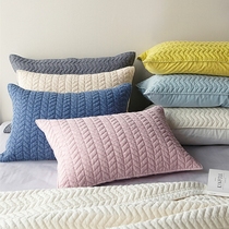 Aika Korean pillowcase summer macaron candy color pillowcase multi-color optional cotton single pillowcase