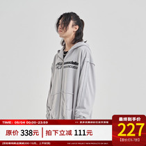 PCLP hairy side vandals letters zippered with cap shirt country Chauded spring autumn loose sweatshirt jacket man