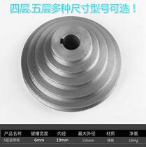 Internal diameter 22 24 25 25 28 mm a Type of wheel belt pulley transmission sleeve Four-groove five-groove aluminium belt tray