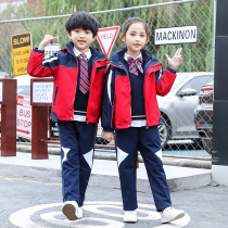 Primary school uniforms charge clothes spring and autumn suits male and female childrens class uniforms three-piece Sports kindergarten uniforms