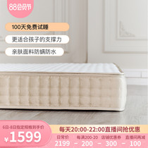 Calvary childrens mattress Memory cotton independent bag spring mattress (hard) Orly Whale cookies package